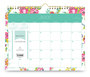 A Picture of product BLS-107936 Blue Sky® Day Designer Peyton Academic Year Wall Calendar Floral Artwork, 11 x 8.75, White Sheets, 12-Month (July to June): 2024 2025