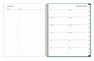 A Picture of product BLS-131951 Blue Sky® Bakah Academic Year Weekly/Monthly Planner Floral Artwork, 11 x 8.5, Blue/White Cover, 12-Month (July-June): 2024-2025