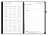 A Picture of product BLS-143589 Blue Sky® Aligned™ Weekly/Monthly Planner 8 x 5, Black Cover, 12-Month (Jan to Dec): 2024