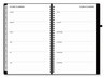 A Picture of product BLS-143589 Blue Sky® Aligned™ Weekly/Monthly Planner 8 x 5, Black Cover, 12-Month (Jan to Dec): 2024