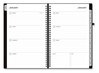 A Picture of product BLS-143589 Blue Sky® Aligned™ Weekly/Monthly Planner 8 x 5, Black Cover, 12-Month (Jan to Dec): 2024