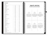 A Picture of product BLS-143589 Blue Sky® Aligned™ Weekly/Monthly Planner 8 x 5, Black Cover, 12-Month (Jan to Dec): 2024