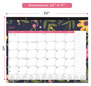 A Picture of product RED-CA1716 Blueline® Academic 18-Month Desk Pad Calendar 22 x 17, White/Multicolor Sheets, Black Headband, (July to Dec): 2024 2025