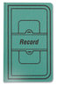 A Picture of product RED-A66150R National® Tuff Series Record Book Green Cover, 12 x 7.5 Sheets, 150 Sheets/Book