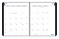 A Picture of product RED-CA701BLK Blueline Academic Monthly Planner 11 x 8.5, Black Cover, 14-Month (July to Aug): 2024 2025