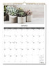 A Picture of product RED-C173121 Blueline® 12-Month Wall Calendar Succulent Plants Photography, 12 x 17, White/Multicolor Sheets, (Jan to Dec): 2024