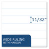 A Picture of product ROA-20020 Roaring Spring® Notebook Filler Paper 3-Hole, 8 x 10.5, Wide/Legal Rule, 200/Pack