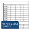 A Picture of product ROA-12145 Roaring Spring® Student Plan Book 40-Weeks: Six-Subject Day, Blue/White Cover, (100) 11 x 8.5 Sheets