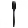 A Picture of product BWK-FORKHWPPBIW Boardwalk® Heavyweight Wrapped Polypropylene Cutlery Fork. Black. 1,000/carton.