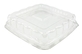 A Picture of product FIS-42SBL 7" DOME LID FOR SQUARE BOWLS, CLEAR, 75/BAG 4/CS-300 PCS