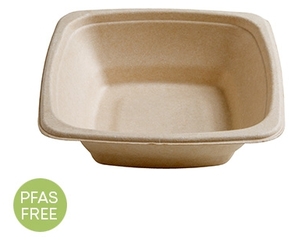 7" 16 OZ. SQUARE BOWL - PFAS FREE.  300 per case.