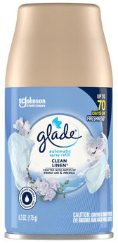 Glade® Automatic Air Freshener. 6.2 oz. Clean Linen scent. 6/case.