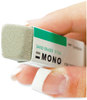 A Picture of product TOM-57304 Tombow® Mono® Sand Eraser For Pencil/Ink Marks, Rectangular Block, Small, White