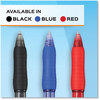 A Picture of product PAP-2095472 Paper Mate® Profile™ Retractable Gel Pen Medium 0.7 mm, Blue Ink, Translucent Barrel, Dozen