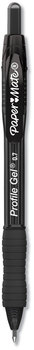 Paper Mate® Profile™ Retractable Gel Pen Medium 0.7 mm, Black Ink, Translucent Barrel, Dozen