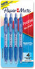 A Picture of product PAP-2113555 Paper Mate® Profile™ Retractable Ballpoint Pen Medium 1 mm, Blue Ink, Translucent Barrel, 4/Pack