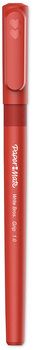 Paper Mate® Write Bros.® Grip Ballpoint Pen Stick, Medium 1 mm, Red Ink, Barrel, Dozen