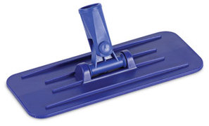 Boardwalk® Plastic Swivel Pad Holder. 4 X 9 in. Blue.