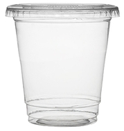 Super Sips PET Flat Lids with Slot (78 mm) for 8-10 oz. Cups. Clear. 1000/case.