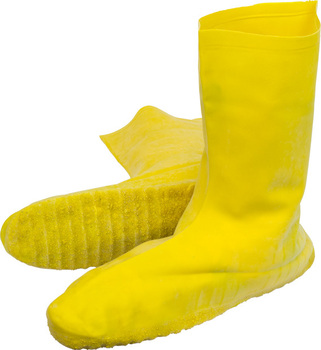 Heavy Weight Latex Nuke Boot. 3X-Large. Yellow. 50 pairs/case.