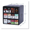 A Picture of product LAV-25200002 FLAVIA® Four Column Merchandiser 12 Compartments, 15.2 x 17.2 16.3, Black