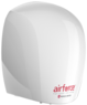 A Picture of product WRL-J974A3 World Dryer Airforce® Hand Dryer. 120V/1100W. 10.7 X 8.9 X 6.5 in. White Aluminum.