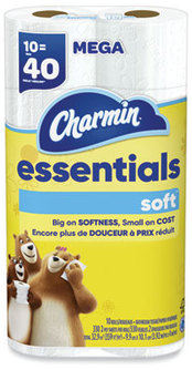 Charmin® Essentials Septic Safe Soft Bathroom Tissue. 2-Ply. White. 330 sheets/roll, 30 rolls/carton.