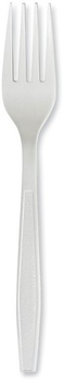 Boardwalk® Heavyweight Polypropylene Cutlery Fork. White. 1000/carton.