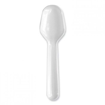 Boardwalk® Heavyweight Polypropylene Cutlery Tasting Spoon. White. 3000/carton.