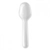 A Picture of product BWK-TASTERSPOON Boardwalk® Heavyweight Polypropylene Cutlery Tasting Spoon. White. 3000/carton.