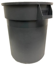 55 Gallon Trash Can - Gray