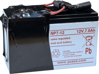 MotorScrubber 12 Volt Battery For JET3, SHOCK, and M3 Units.