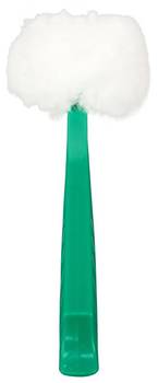 Duralon Toilet Bowl Mop. Green. 4.5" mop head. 12" L plastic handle. Acid-resistant polypropylene strands. ** MIN ORDER QTY IS 100 EACH **