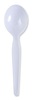 A Picture of product BWK-SOUPHWPSWH Boardwalk® Heavyweight Polystyrene Cutlery Soup Spoon. White. 1000/carton.