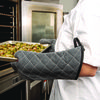 A Picture of product SJM-800FG17BK San Jamar® Bestguard WebGuard Plus Fabric Oven Mitts. 17 in. Black. 1 Pair.