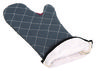 A Picture of product SJM-800FG17BK San Jamar® Bestguard WebGuard Plus Fabric Oven Mitts. 17 in. Black. 1 Pair.