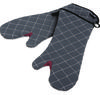 A Picture of product SJM-800FG17BK San Jamar® Bestguard WebGuard Plus Fabric Oven Mitts. 17 in. Black. 1 Pair.