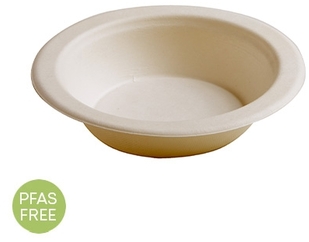 Conserveware 7" 16 OZ. ROUND BAGASSE BOWL - PFAS FREE.  1000 per case.