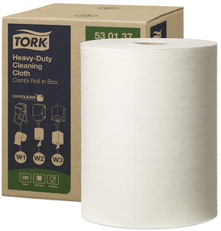 Tork Heavy-Duty Cleaning Cloth. 1 Roll. 280 sheets.