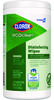 A Picture of product CLO-60605 Clorox® CloroxPro® EcoClean™ Disinfecting Wipes. 1-Ply. 8 X 7 in. White. Unscented. 6 canisters/carton.