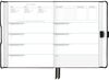 A Picture of product AAG-FD20005 AT-A-GLANCE® Foundation Undated Weekly/Monthly Planner 8.5" x 6.75", Black Cover, 12-Month: