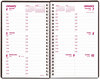 A Picture of product RED-CB75VBLK Brownline® DuraFlex Weekly Planner 8 x 5, Black Cover, 12-Month (Jan to Dec): 2025