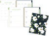 A Picture of product AAG-LB34905 Cambridge® Leah Bisch Weekly/Monthly Floral Planner Artwork, 11" x 9.25", Blue/White/Gold Cover, 12-Month (Jan to Dec): 2025