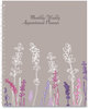 A Picture of product HOD-295674 House of Doolittle™ 100% Recycled Wild Flower Weekly/Monthly Planner Flowers Artwork, 9 x 7, Gray/White/Purple Cover, 12-Month (Jan-Dec): 2025