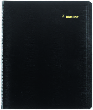 Blueline® Plan & Link™ Monthly Planner and 11" x 9.06", Black Cover, 16-Months: Sept 2024 to Dec 2025