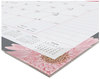 A Picture of product RED-C193105 Brownline® Monthly Desk Pad Calendar Pink Daisy Artwork, 22 x 17, Pink/White Sheets, Black Binding, 12-Month (Jan to Dec): 2025