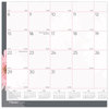 A Picture of product RED-C193105 Brownline® Monthly Desk Pad Calendar Pink Daisy Artwork, 22 x 17, Pink/White Sheets, Black Binding, 12-Month (Jan to Dec): 2025