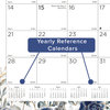 A Picture of product RED-C194128 Blueline® Monthly Desk Pad Calendar Floral Artwork, 22 x 17, Black Binding, Clear Corners, 12-Month (Jan-Dec): 2025