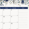 A Picture of product RED-C194128 Blueline® Monthly Desk Pad Calendar Floral Artwork, 22 x 17, Black Binding, Clear Corners, 12-Month (Jan-Dec): 2025