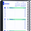 A Picture of product RED-C507581T Blueline® Plan & Link™ Weekly Planner and 8" x 5", Black Cover, 12-Month (Jan to Dec): 2025